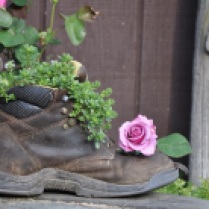Work boot and Rose