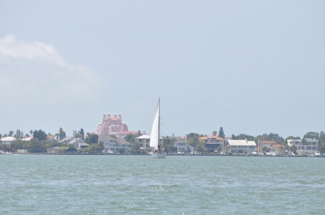 Sail boat and the Don CeSar